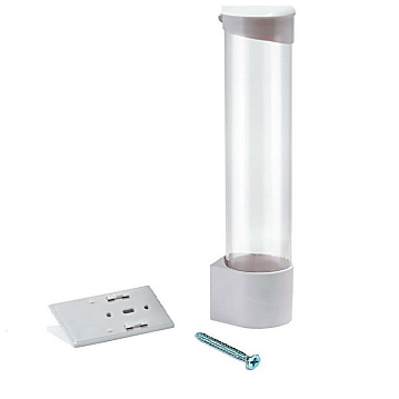 Стаканодержатель белый (на шурупах)