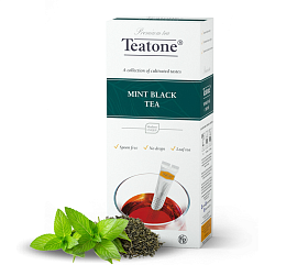 Чай Teatone черный с мятой 15шт/уп*1,8г